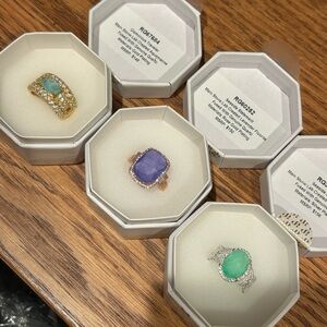 Bomb Party Set of 3 Resort Wear Rings Size 8